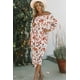 thumbnail image 2 of ABPHQTO Vestido floral blanco con hombros descubiertos y cintura fruncida para mujer, 2 of 5