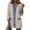 Beige, variant on Women's Mid Length Suit Style Casual Jacket, Loose Fit Everyday Outerwear