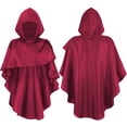 thumbnail image 1 of Aocisk Cape Poncho Élégante à Capuche pour Déguisement de Fête de Jeu de Rôle d'Halloween Rouge Taille Unique, 1 of 6