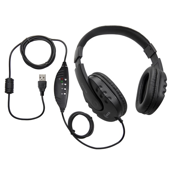 WordMaster Around-The-Ear Deluxe Overhead USB Transcription Headset
