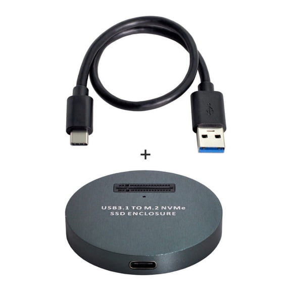 JSER USB 3.1 USB-C to NVME M-key M.2 NGFF SSD External PCBA Conveter Adapter Vertical Type