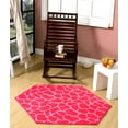 thumbnail image 2 of Furnish My Place Animal Print Rug - 6 ft. Hexagon, Giraffe Girly Giraffe, Nylon Rug for Patio, Garden, Hallway, Living Room, 2 of 5