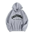 thumbnail image 2 of California Los Angeles Hoodies for Men 2025 Fall Winter Long Sleeve Hooded Sweatshirt with Pockets Pullover Hoody, 2 of 5