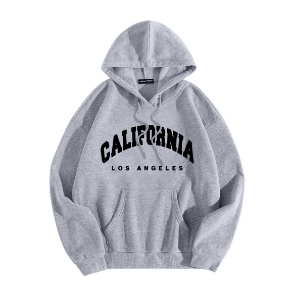 LUOGENLI Mens Hoodies Graphic Racing Men Women Letter Graphic Hooded Print Hooded Collar Long Sleeve Sweatshirt Tops Hoodies for Men Carhartt Dark Blue Grey Size XL