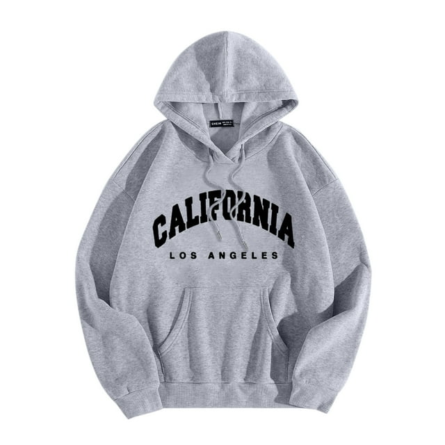 LUOGENLI Chandails à Capuche pour Hommes Graphiques Course Hommes Femmes Lettre Graphique à Capuche Imprimé Col à Capuche Manches Longues Chandail Hauts Chandails à Capuche pour Hommes Carhartt Bleu Foncé Gris Taille TG