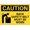 Warning Sign 2, variant on Caution Beehives On Property Sign - 8"x12" Rust Free Aluminum, UV Protected, Waterproof, Fade Resistant, 4 Pre-Drilled Holes for Yard Safety