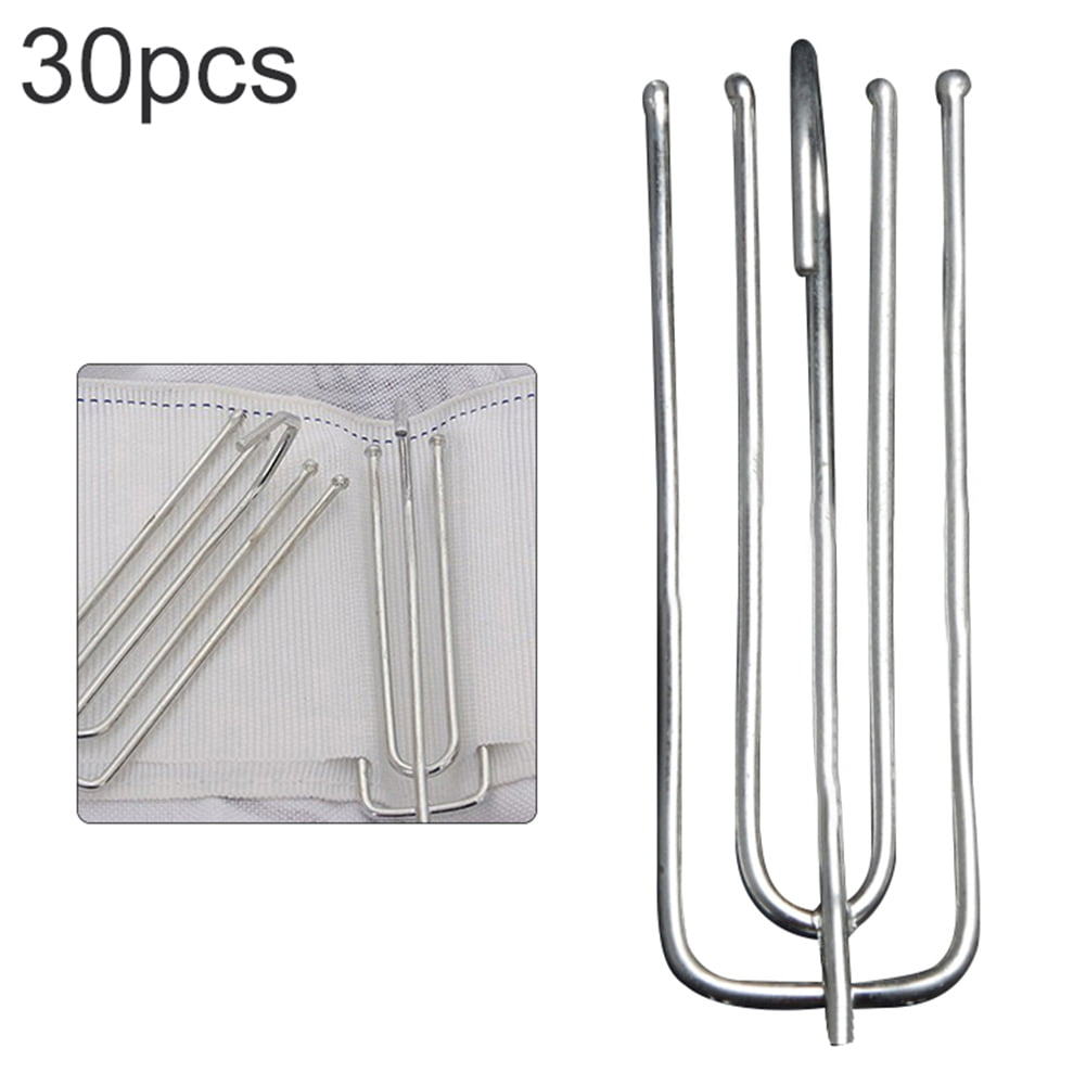 10/30pcs Stainless Steel Curtain Clips Metal Hanging Hooks for Curtain Photos 