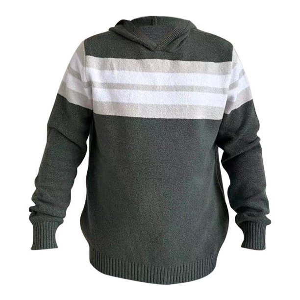 Suéter George Para Hombre, con Rayas y Capucha
