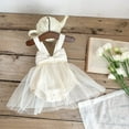 thumbnail image 2 of yillto Little Girls Lace Dress Sleeveless Layered Bow Dresses Toddler Party Prom Midi Dress Outfits, 2 of 5