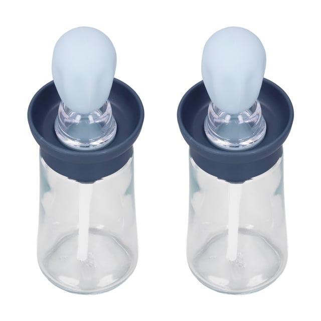 Oil Dispenser Bottle,2pcs Oil Container with Oil Bottlewith Silicone Brush Silicone Oil Dropper User-Friendly Design