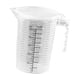thumbnail image 1 of Taza medidora transparente, recipiente medidor con asa, resistente a la oxidación, utensilios de cocina para pastelería, jarra medidora multiusos 500ml, 1 of 10