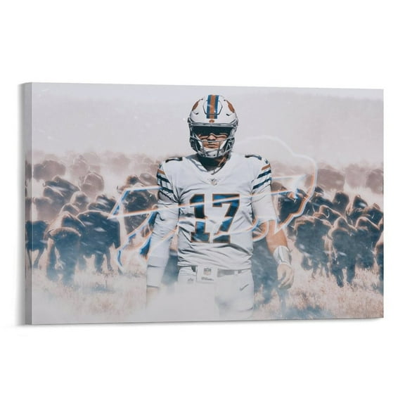 Josh Allen Canvas Poster Poster Decorative Painting Canvas Wall Art Living Room Posters Bedroom Painting 16x24inch(40x60cm)