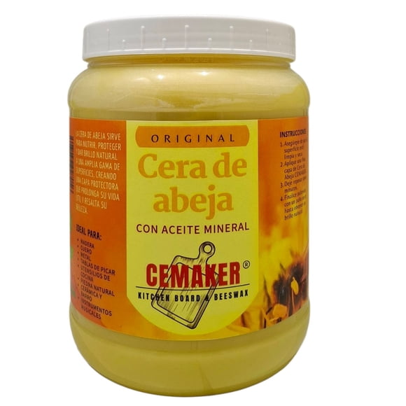 Cera de Abeja Original 1.8kg CEMAKER Tradicional