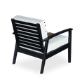 thumbnail image 4 of FSC Certified Deep Seat Eucalyptus Patio Chair in Espresso Finish with Dark Green Cushions - Durable, Weather-Resistant Outdoor Furniture for Garden & Backyard, 4 of 4