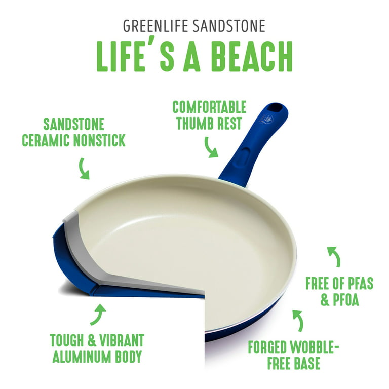 GreenLife Savory Ceramic Nonstick Saute Pan - Gray - 5 qt