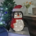 thumbnail image 3 of Navidad LED, Papá Noel al aire libre, Navidad LED Luz Muñeco de nieve, Plegable y retráctil, IPX65 a prueba de agua, Decoración de jardín 56x36 cm (Luz blanca) Xemadio WLJ-4094, 3 of 5