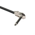 thumbnail image 4 of MYG 15cm Guitar Effect Pedal Instrument Patch Cable 1/4" Silver Right-angle Plug Black PVC Jacket 6.35mm Jack Guitar Patch Lead Part, 4 of 9