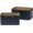 Navy Blue, variant on Storage Baskets for Organizing, 2 Pack, Luxury Vegan Leather Storage Cube Boxes for Closet Shelf Cabinet Bookcase, Navy Blue