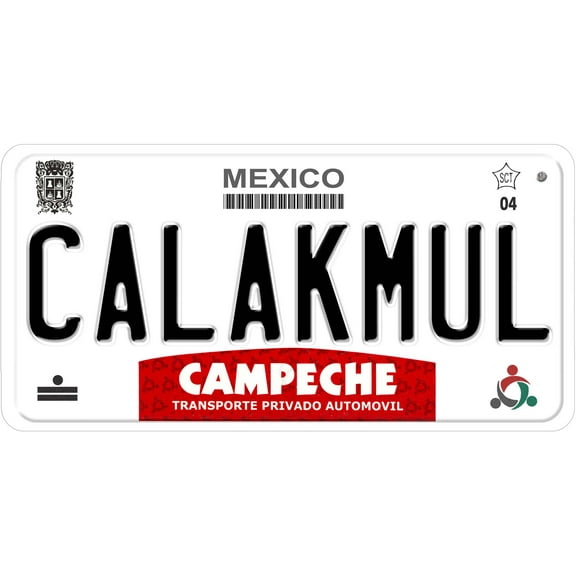 Calakmul Campeche Mexico Novelty Car License Plate