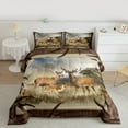 thumbnail image 2 of Homewish Safari Deer Bedding Comforter Set 2pcs for Teens,Jungle Wildlife Twin Comforter Sets Microfiber,Retro Tree Branches Breathable Bedding Set,Luxury Bedroom Decor, 2 of 8