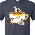 thumbnail image 4 of Inktastic Cute Hot Chocolate Hedgehogs T-Shirt, 4 of 5