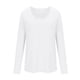 thumbnail image 5 of RKSTN Long Sleeve Shirts for Women Oversized Crewneck Slim Base Layer T Shirt Top Womens Casual Solid Plus Size Round Neck Loose Fits Comfy Cozy Basic Tee Shirt Fall Spring Clothes, 5 of 10