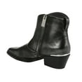 thumbnail image 4 of Franco Sarto Women's Black Silver Leather A-Blake Pointed Toe Booties 6.5M, 4 of 5
