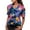 Z-Blue, variante sur Chemises pour Femmes Blouse à Fleurs Funky Imprimé Ananas avec Poche avant pour Dames Élégantes