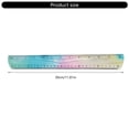 thumbnail image 2 of Colourful Flexible Geometry Ruler Drawing Measuring Ruler Clear Foldable Measuring Ruler Easy to Carry Bendable Ruler, 2 of 8