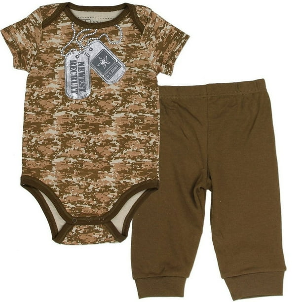 Bentex US Army Baby Boys 2Piece Pant Set Newest Recruit (36