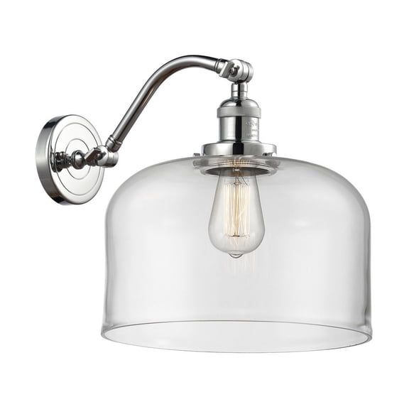 Innovations 515-1W-PC-G72-L-LED X-Large Bell 1 Light Sconce part of the Franklin Restoration Collection, Polished Chrome