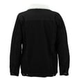 thumbnail image 2 of Men’s Classic Button Up Sherpa Fleece Lined Cotton Denim Trucker Jean Jacket (Black, 2XL), 2 of 3