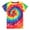 Tie Dye-Colorful, variant on Aideaone Boys Girls Tie Dye Shirt Hippies Senior Rainbow Tees T Shirts for Kids 4-14 Years
