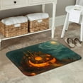 thumbnail image 5 of Halloween Non Slip Door Mat, Halloween Pumpkin Head Castle Halloween Decor Absorbent Bath Tub Mats, Bathroom Rugs Welcome Mat, Bath Mat for Halloween Decor Home, Kitchen 16x24in, 5 of 6