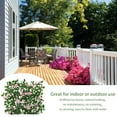 thumbnail image 3 of Artificial Leaf Privacy Fence Expandable Realistic Leaf Screen Hedge Grass Decorative Backdrop for Garden Patio Yard Balcony, 3 of 7