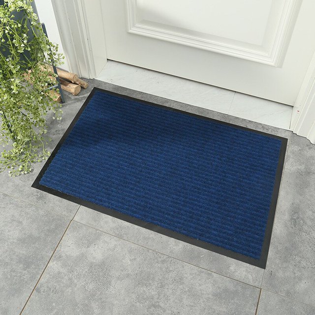 Alfombrilla inferior de PVC para puerta de entrada, alfombrilla antidesgaste para pies al aire libre, alfombras de baño, rojo, gris, antideslizante Fivean unisex