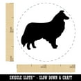 thumbnail image 2 of Rough Collie Dog Solid Self-Inking Rubber Stamp Ink Stamper - Brown Ink - Mini 1/2 Inch, 2 of 7