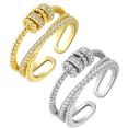 thumbnail image 1 of Anillos antiansiedad para mujeres hombres unisex ajustable apilamiento giratorio anillo de preocupación, 1 of 5