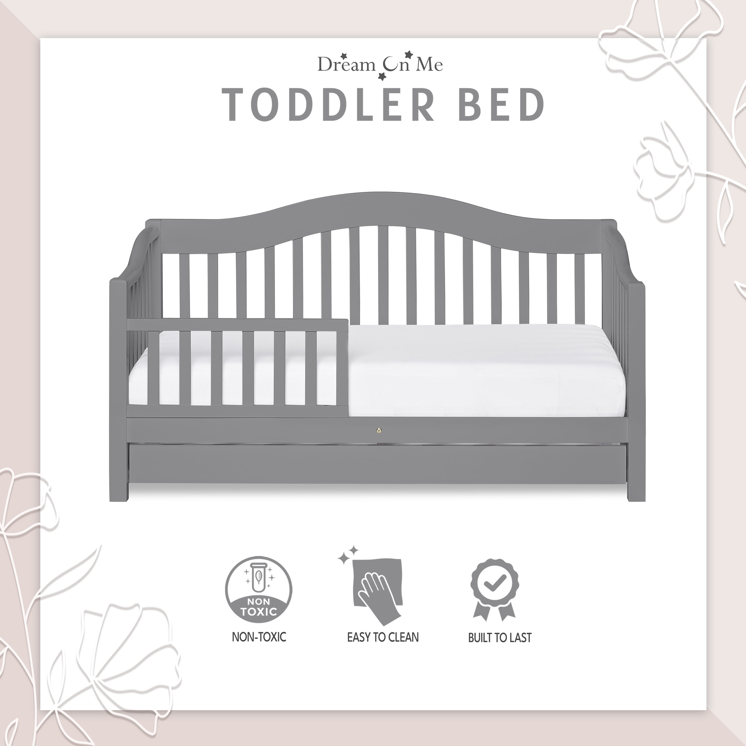 Dream on me toddler bed with storage discount