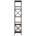 thumbnail image 3 of vidaXL 5-Tier Industrial Bookcase for Adults – Brown Oak Engineered Wood (59x35x171 cm), 3 of 5