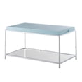 thumbnail image 4 of Convenience Concepts Palm Beach Table Basse en Verre Clair et Métal Chromé, 4 of 9