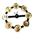 thumbnail image 2 of lionlar Hi Hat Tambourine 17cm Instrument de Musique Multifonction pour Scène en Direct Fête Rangée Unique, 2 of 8