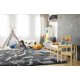 thumbnail image 4 of Alfombra TWINNIS Super Soft Shaggy de 150 x 240 cm, color negro y gris, 4 of 9