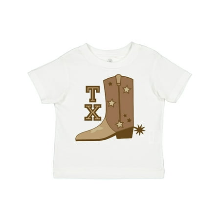 

Inktastic Texas Cowboy Boot Gift Toddler Boy or Toddler Girl T-Shirt