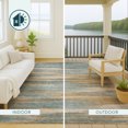 thumbnail image 5 of Addison Rugs Chantille Indoor/Outdoor Transitional Modern Teal Machine Washable Rectangle Rug, 5' x 7'6", 5 of 10