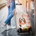 thumbnail image 3 of Trick or Treat Basset Hound Funny Mummy Cosplay Pumpkin Candy Basket Travel Luggage Cover Bassets Dog Breed Lovers Gifts Idea Suitcase Dust Protective Decor - 12016, 3 of 5