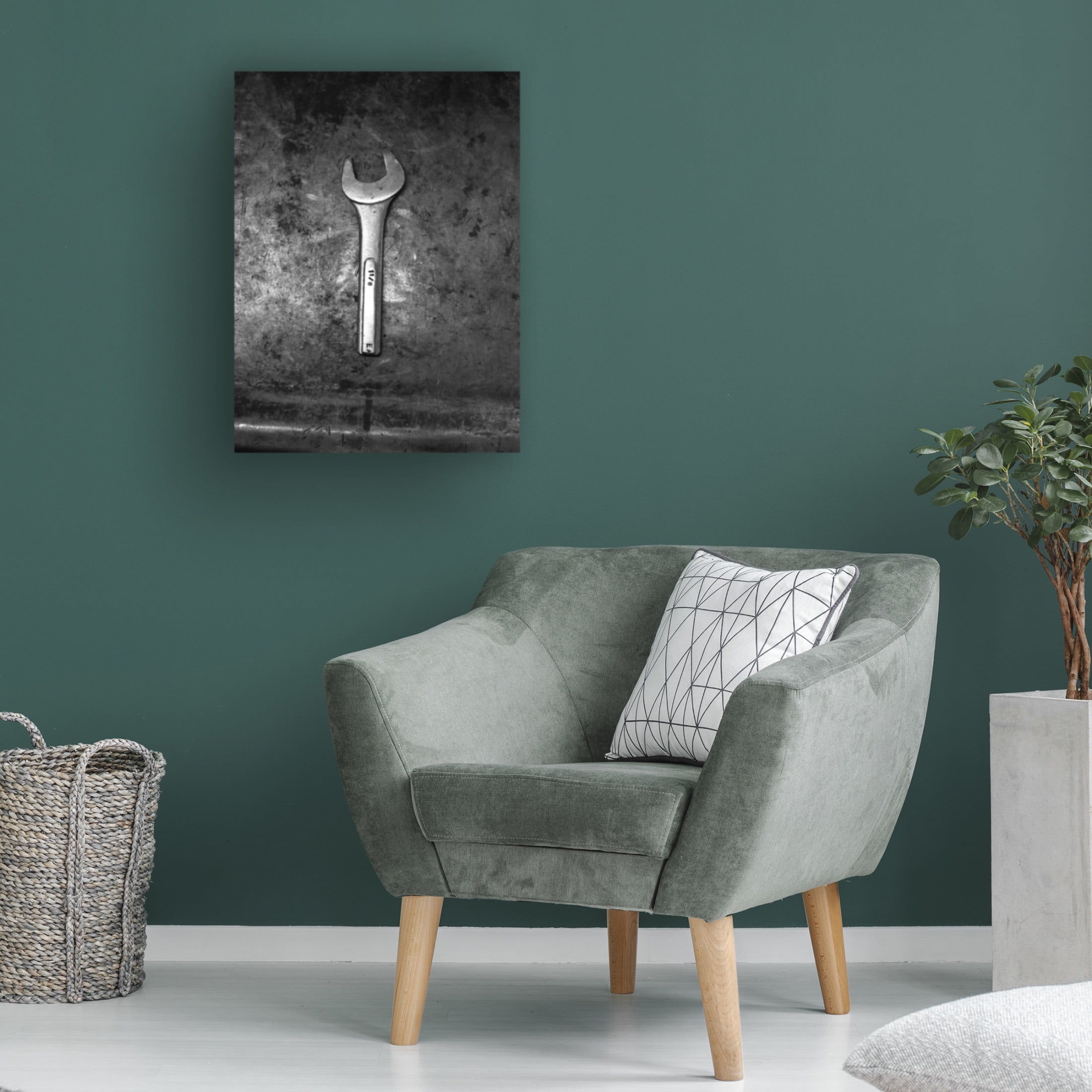 Canvas Wall Art - Clive Branson 'Broken Wrench' Wall Art for Living Room, Bedroom, or Office Décor by Trademark Fine Art - 18 x 24 Inches