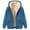 Blue#zipper hoodies for men, variant on aohooy Tall Men's Sweatshirts Heart Zip Thick Sherpa Lined Jacket Hoodies Plus Size Winter Long Sleeve Coats with Pockets Black,L