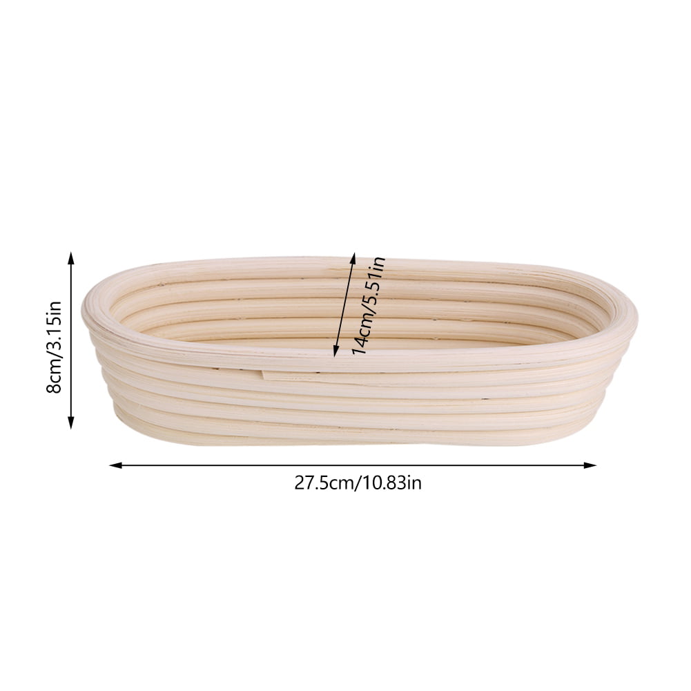 Details about   Round Oval Bread Proofing Basket Proving Rattan Dough Handmade Banneton Baguette 