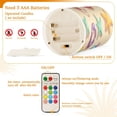 thumbnail image 5 of Yayeee Flameless Candles with Remote Flickering Battery Operated Multi Color Changing, Beach Toys Pattern, 5 of 7